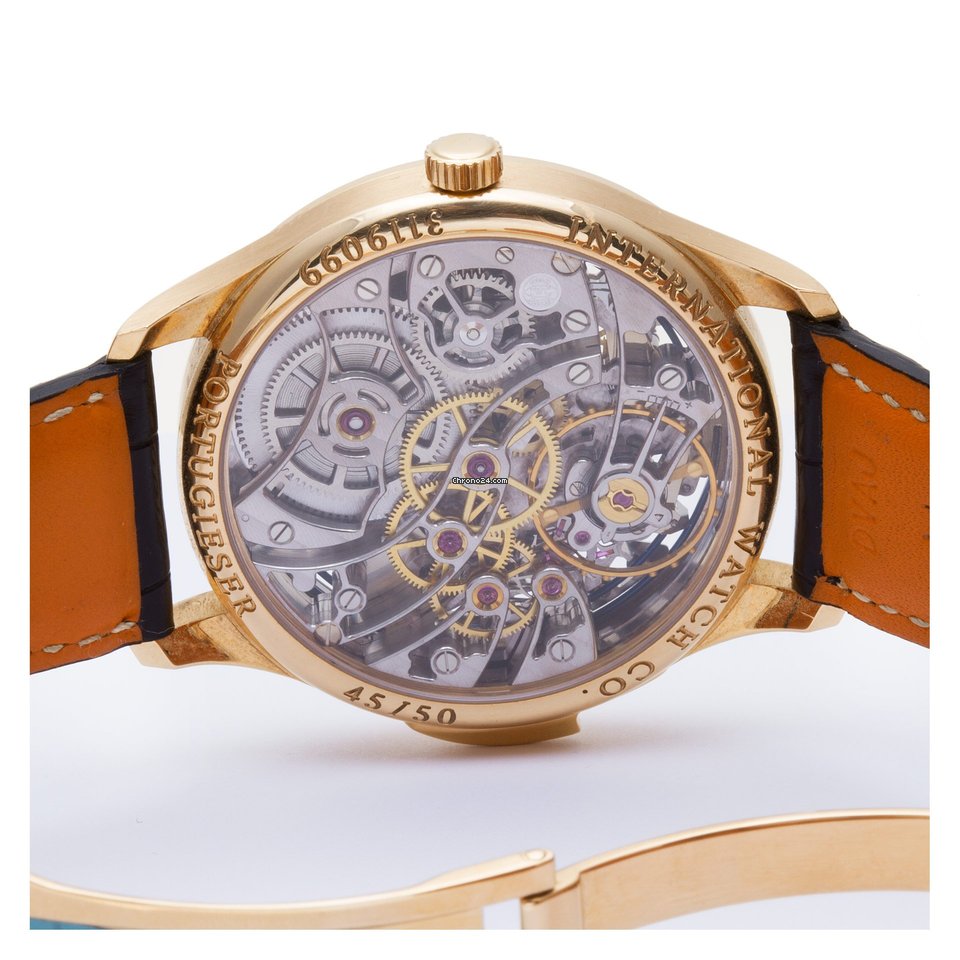 IMG_9081 IWC Portuguese Minute Repeater Mens watch Unisex Manual winding Rose gold IW524101 Replica 6