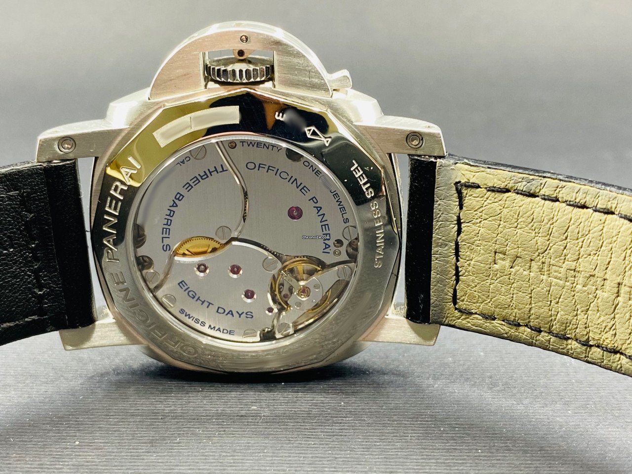 Panerai Luminor 1950 8 Days GMT Manual winding Steel PAM00233 Replica 6