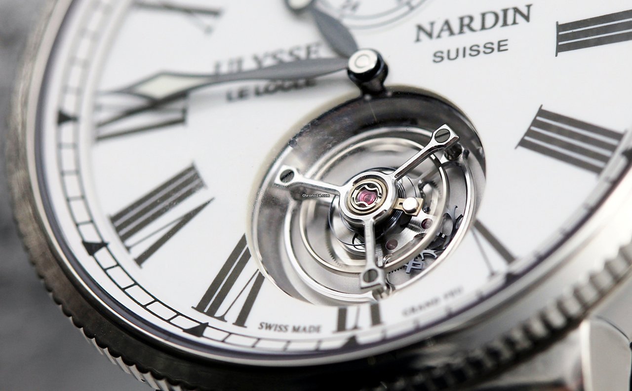 IMG_9081 Ulysse Nardin Marine Tourbillon Mens watch Unisex Automatic Steel 1283-181-3 E0 Replica 6