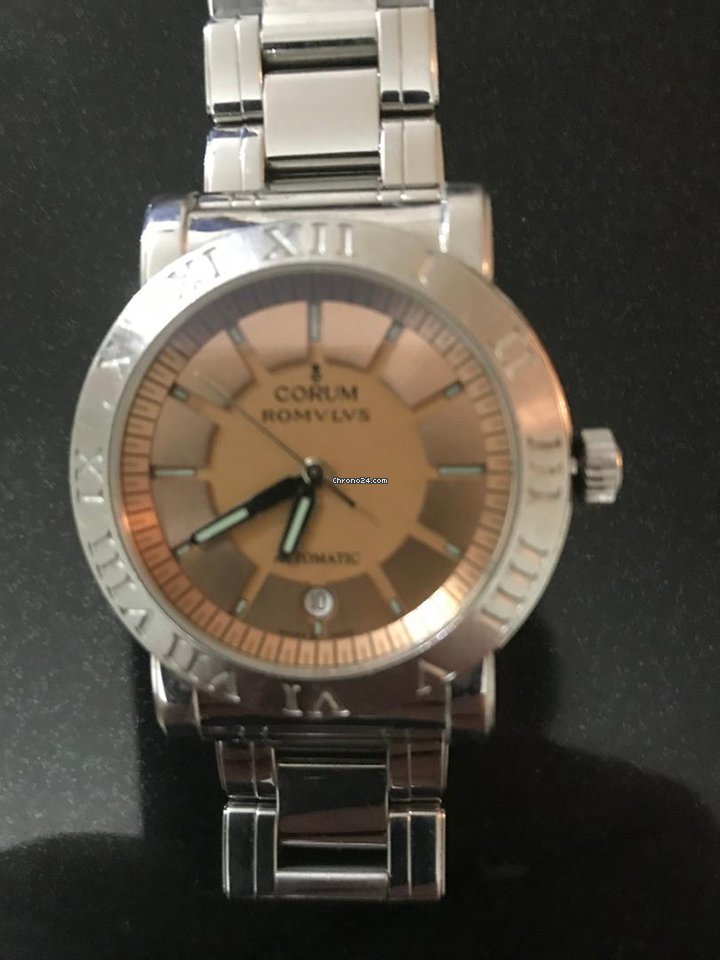 IMG_9081 Corum Romvlvs Mens watch Unisex Manual winding Steel 82.701.20 Replica 6