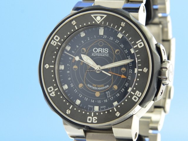 IMG_9081 Oris ProDiver Pointer Moon Automatic Titanium 01761 7682 7154 Replica 6