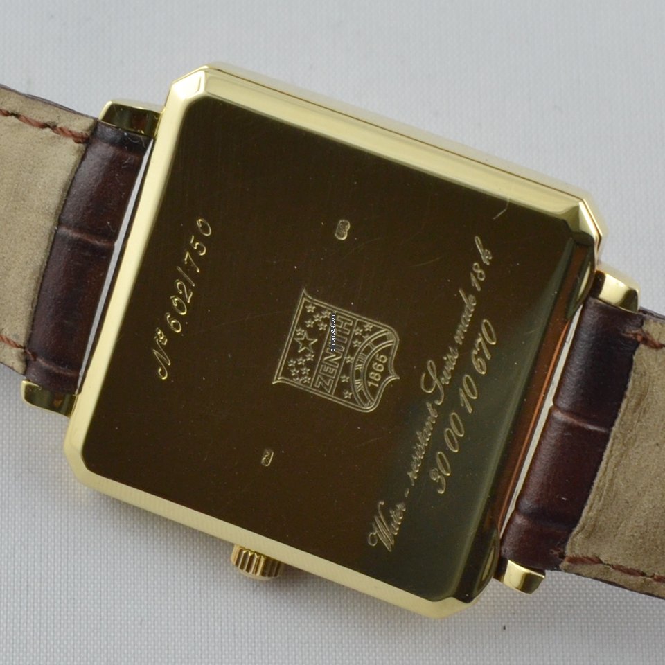 IMG_9081 Zenith Mens watch Unisex Automatic Yellow gold 30 00 10670 Replica 6