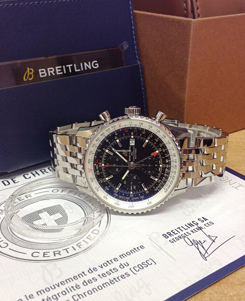 IMG_9081 Breitling Navitimer GMT Mens watch Unisex Automatic Steel A24322121B2A1 Replica 6