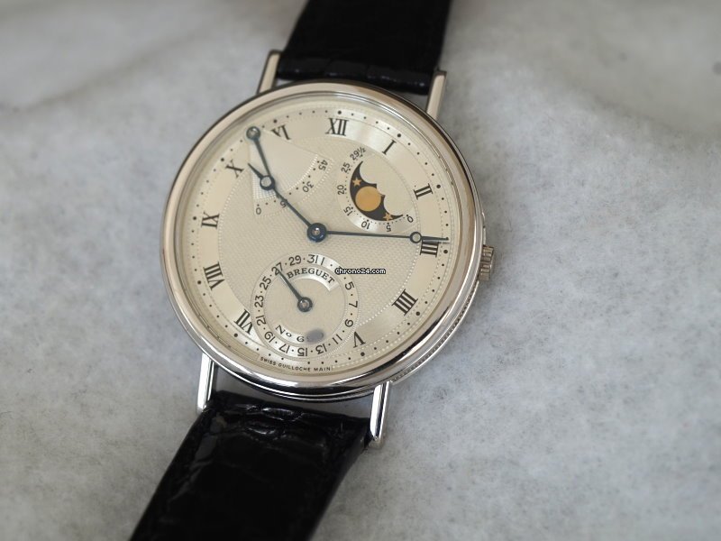 IMG_9081 Breguet Classique Mens watch Unisex Manual winding White gold 3130BB 11 986 Replica 6