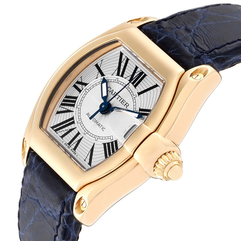 IMG_9081 Cartier Roadster Mens watch Unisex Automatic Yellow gold W62005V2 Replica 6