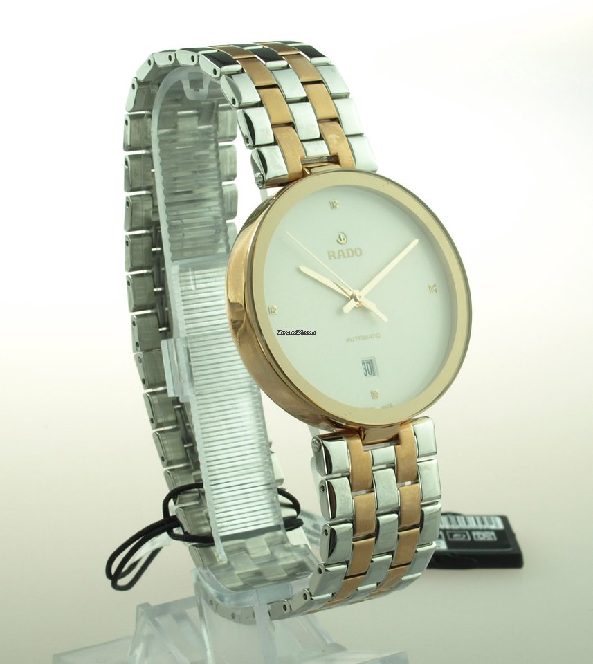 IMG_9081 Rado Florence Mens watch Unisex Quartz Gold Steel R48902733 Replica 6