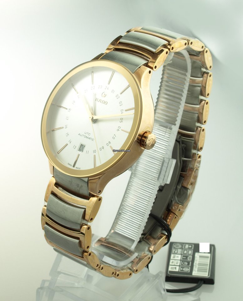 IMG_9081 Rado Centrix Mens watch Unisex Automatic Gold Steel R30162013 Replica 6