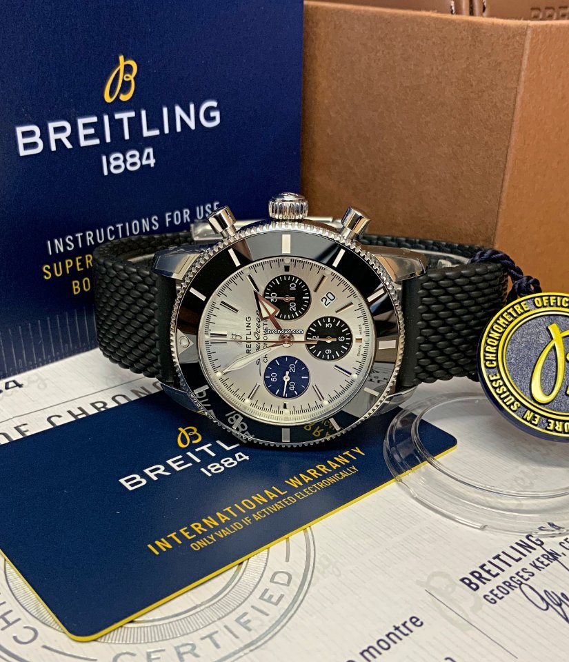 Breitling Superocean Heritage Chronograph Mens watch Unisex Automatic Steel AB0162121G1S1 Replica 6