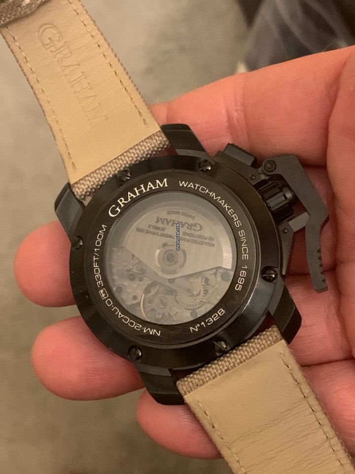 Graham Chronofighter Oversize Mens watch Unisex Automatic Steel 2CCAU.B02A.T13N Replica 6