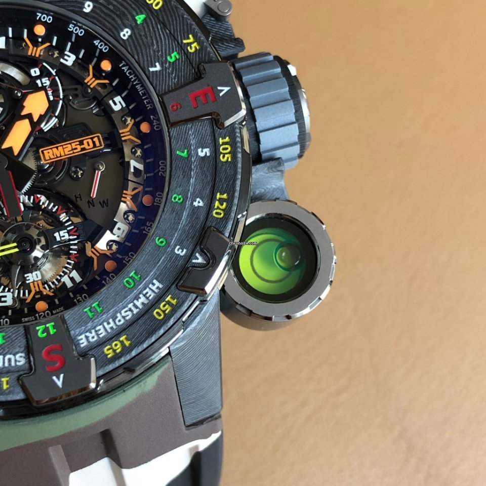 Richard Mille Mens watch Unisex Manual winding Titanium RM 25-01 Replica 6