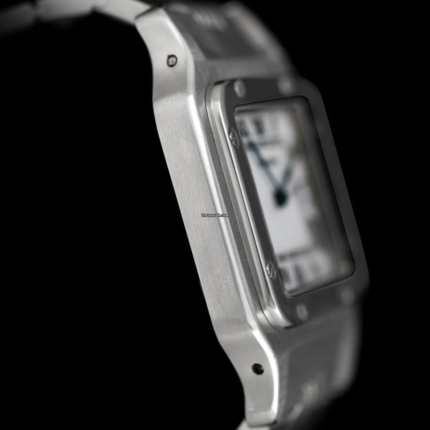 IMG_9081 Cartier Santos Mens watch Unisex Automatic Steel 7880 Replica 6