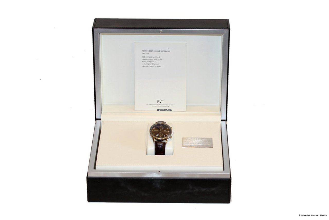 IMG_9081 IWC Portuguese Chronograph Mens watch Unisex Automatic White gold IW371431 Replica 6