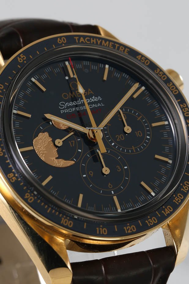 IMG_9081 Omega Speedmaster Professional Moonwatch Mens watch Unisex Manual winding Yellow gold 311.63.42.30.03.001 Replica 6