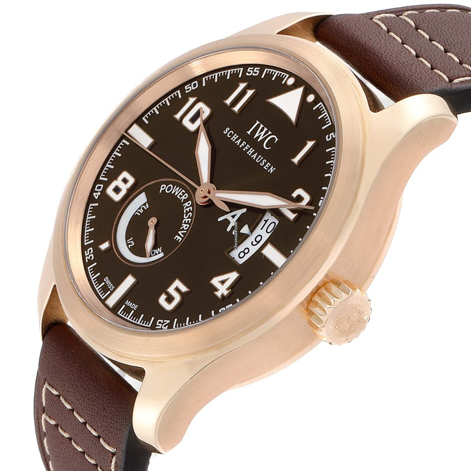 IMG_9081 IWC Pilot Mens watch Unisex Automatic Rose gold IW320103 Replica 6