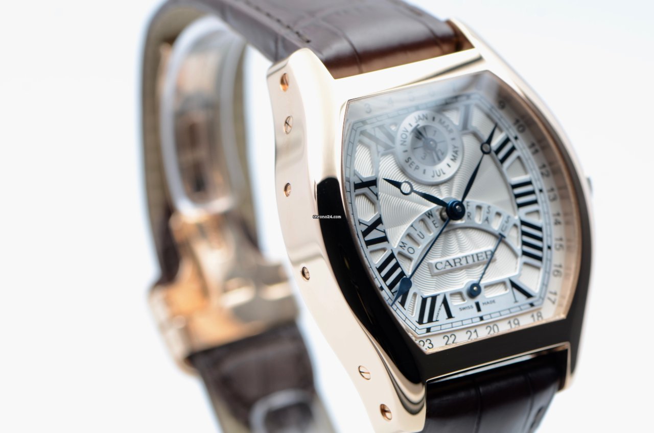 IMG_9081 Cartier Tortue Mens watch Unisex Automatic Rose gold W1580045 Replica 6