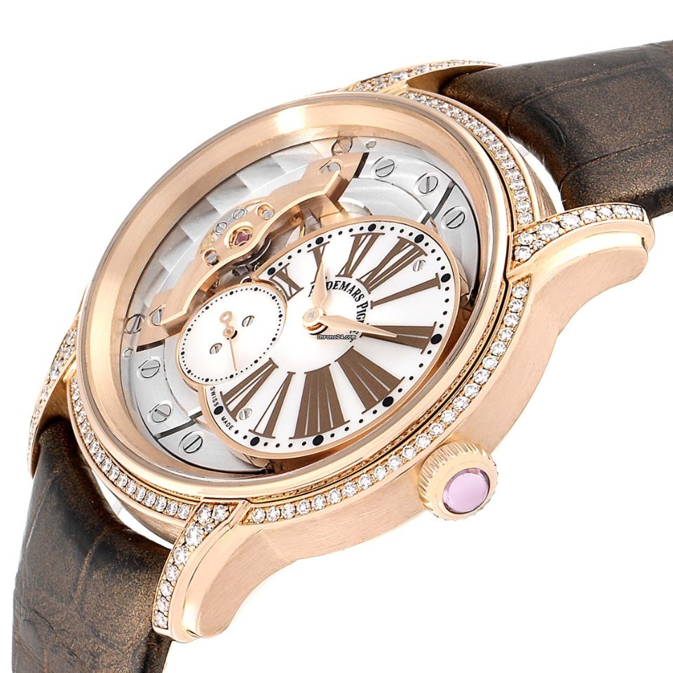 Audemars Piguet Millenary Womens watch Manual winding Rose gold 77247OR.ZZ.1272OR.01 Replica 6