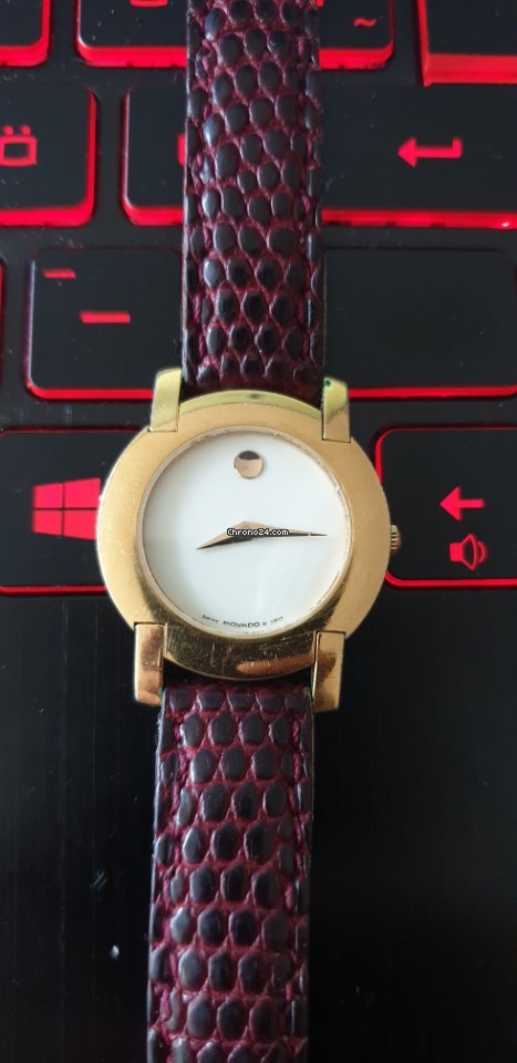 IMG_9081 Movado Museum Womens watch Quartz Gold Steel 87A10832 (100396) Replica 6