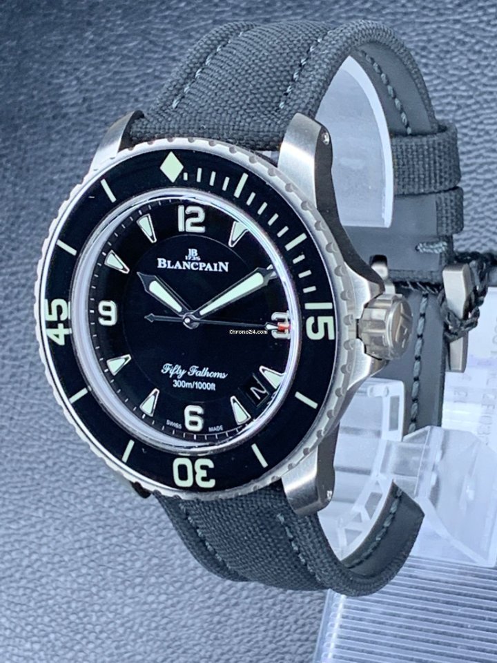 Blancpain Fifty Fathoms Mens watch Unisex Automatic Titanium 5015-12B30-B52A Replica 6
