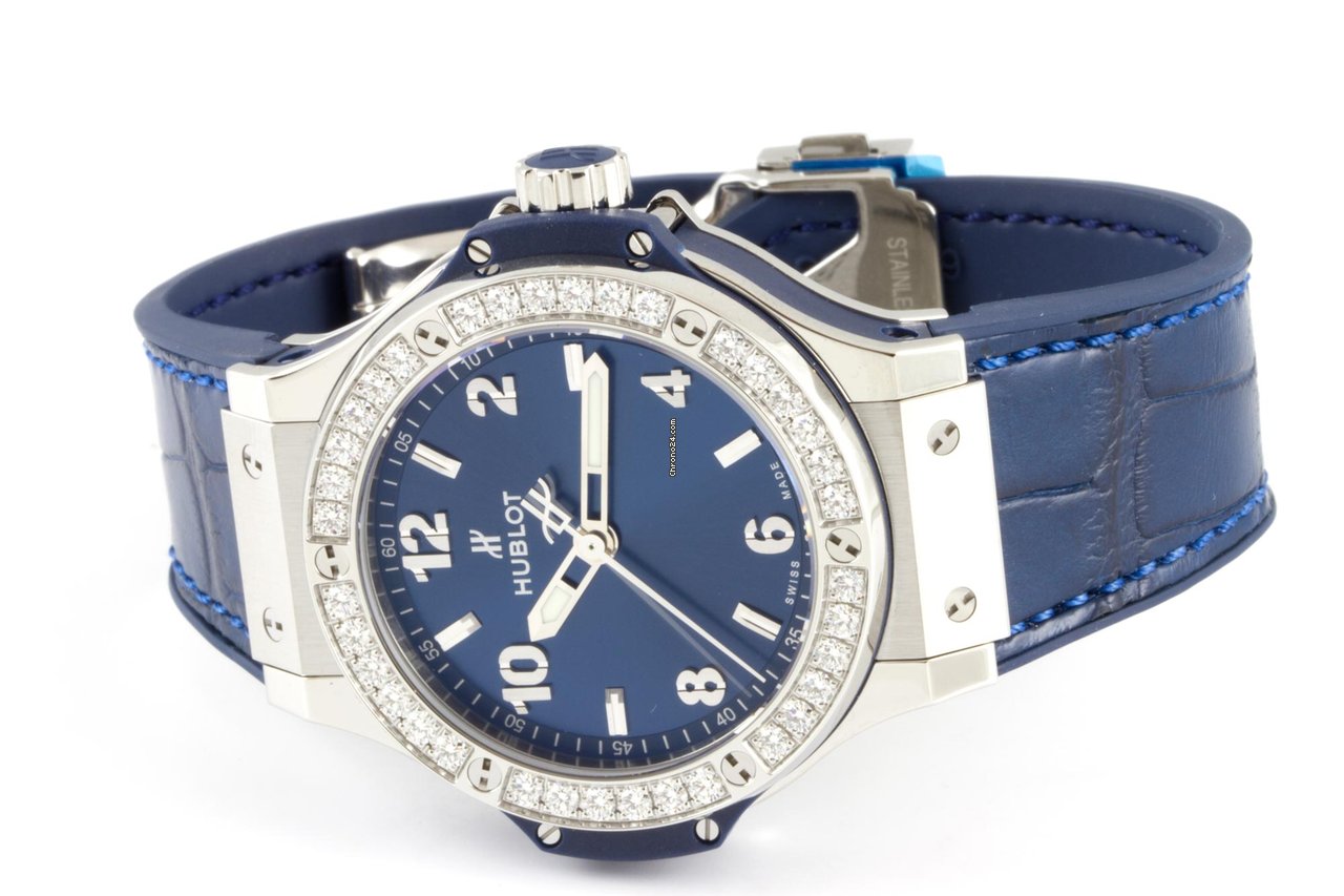IMG_9081 Hublot Big Bang 38 mm Womens watch Quartz Steel 361.SX.7170.LR.1204 Replica 6