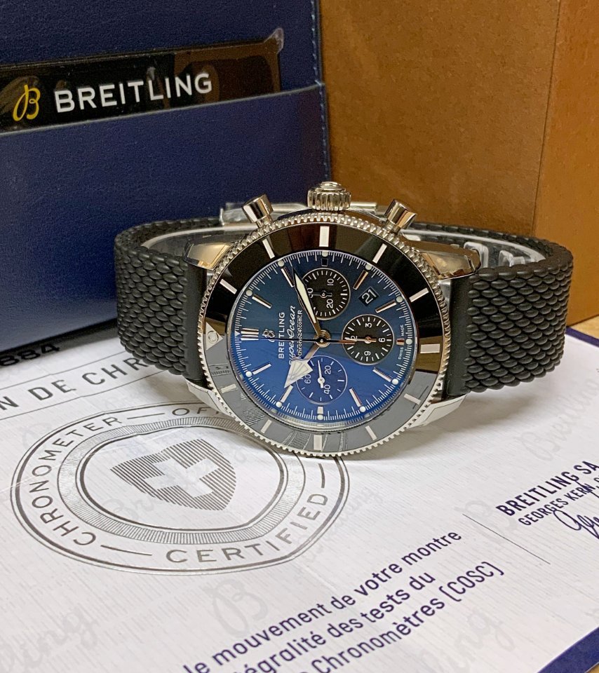 IMG_9081 Breitling Superocean Heritage II Chronographe Mens watch Unisex Automatic Steel AB0162121C1S1 Replica 6