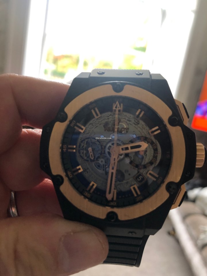 IMG_9081 Hublot King Power Mens watch Unisex Automatic Ceramic 701.CO.0180.RX Replica 6