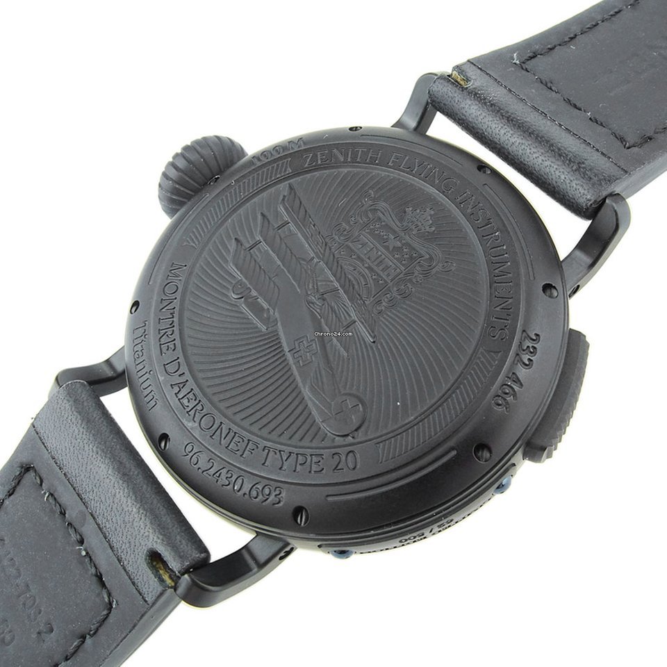 IMG_9081 Zenith Pilot Type 20 GMT Mens watch Unisex Automatic Titanium 96.2430.693 Replica 6