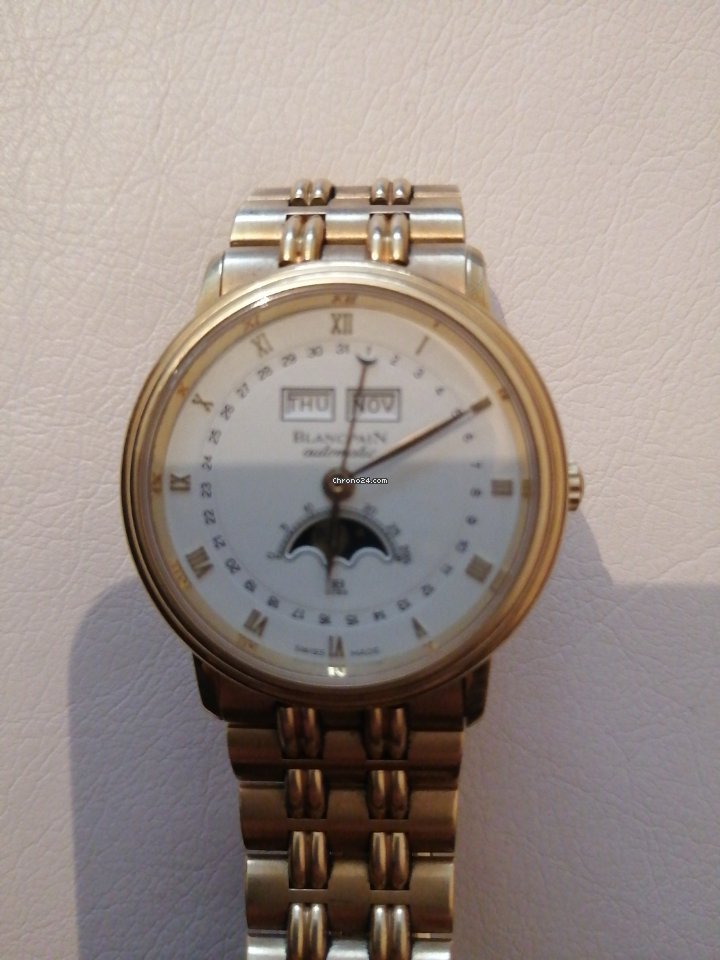 IMG_9081 Blancpain Leman Ultra Slim Mens watch Unisex Automatic Yellow gold 2100112711 Replica 6