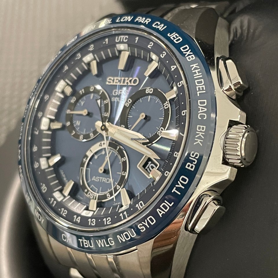 IMG_9081 Seiko Astron GPS Solar Chronograph Mens watch Unisex Titanium SSE005J1 Replica 6