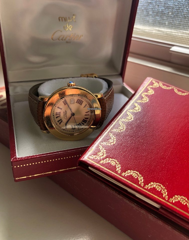 IMG_9081 Cartier Quartz Gold Steel 1800 1 Replica 6
