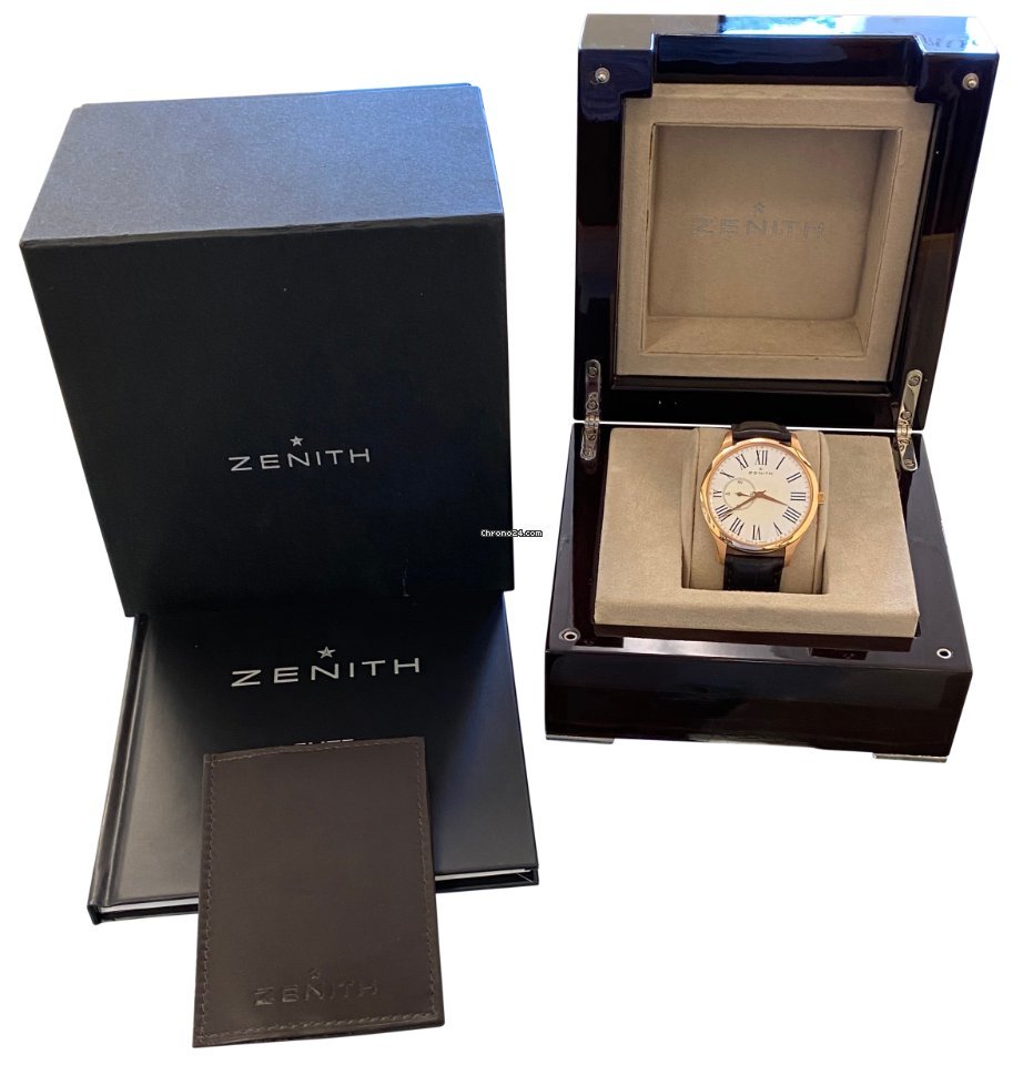Zenith Elite Ultra Thin Mens watch Unisex Automatic Rose gold 18.2010.681 11.C498 Replica 6
