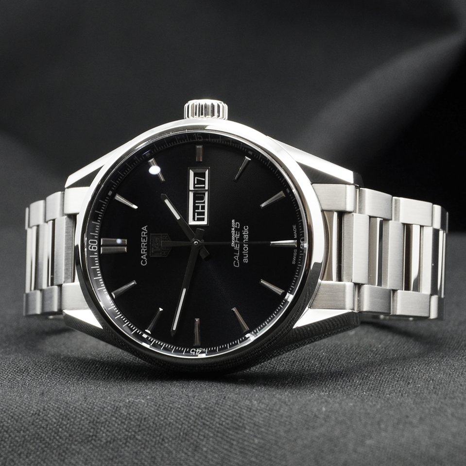 IMG_9081 TAG Heuer Carrera Calibre 5 Mens watch Unisex Automatic Steel WAR201A-1 Replica 6