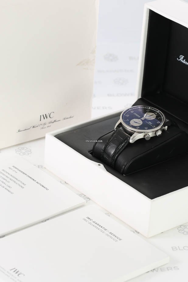 IWC Portuguese Chronograph Mens watch Unisex Automatic Steel IW371417 Replica 6