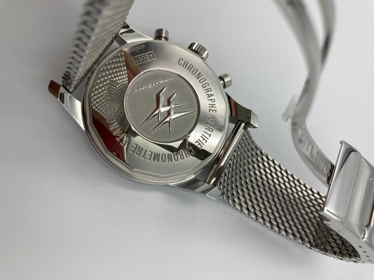 IMG_9081 Breitling Transocean Chronograph Unitime Mens watch Unisex Automatic Steel AB0510U0 A732 152A Replica 6