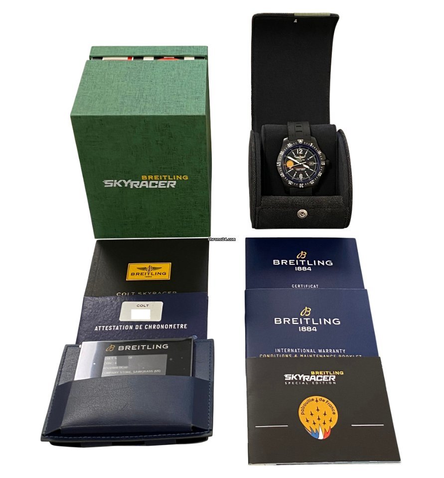 IMG_9081 Breitling Colt Skyracer Mens watch Unisex Quartz Carbon X74320B8 BG40 Replica 6