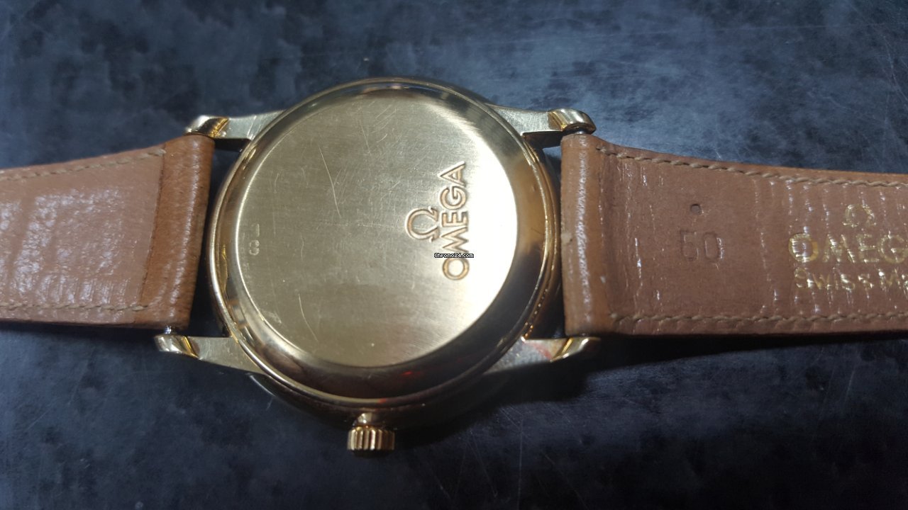 IMG_9081 Omega De Ville Prestige Mens watch Unisex Automatic Yellow gold 4600.31.02 Replica 6