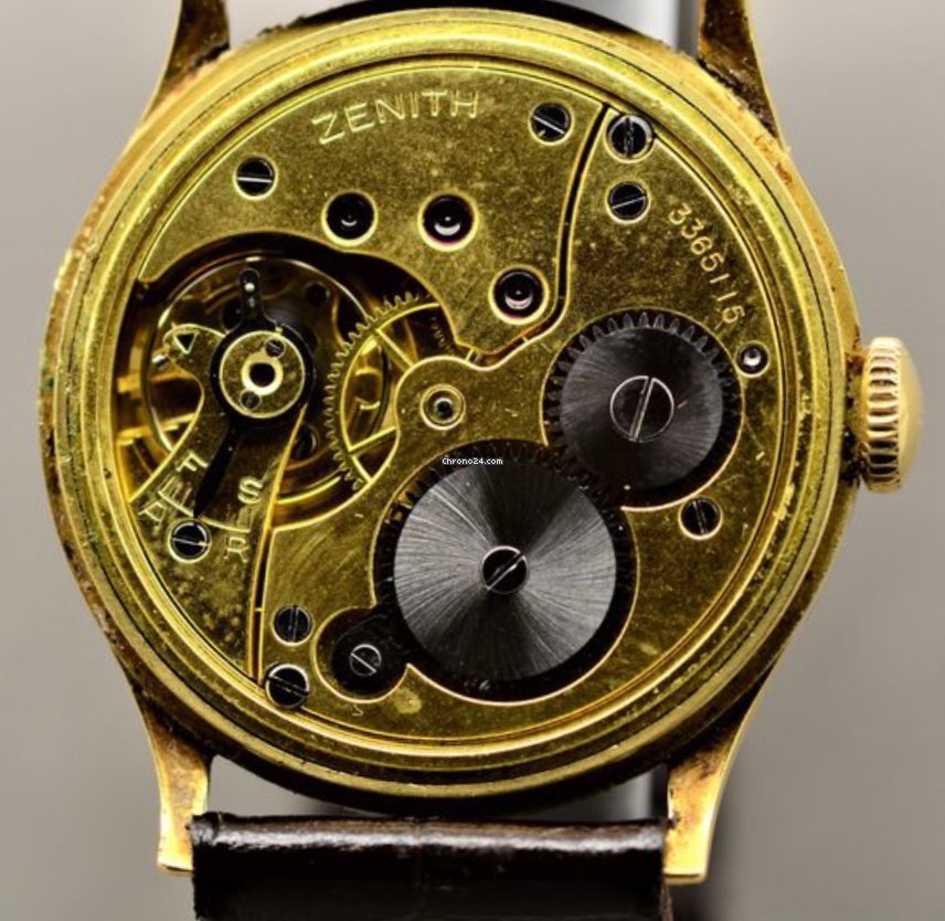 IMG_9081 Zenith Mens watch Unisex Manual winding Yellow gold 398077 124 12 4 Replica 6