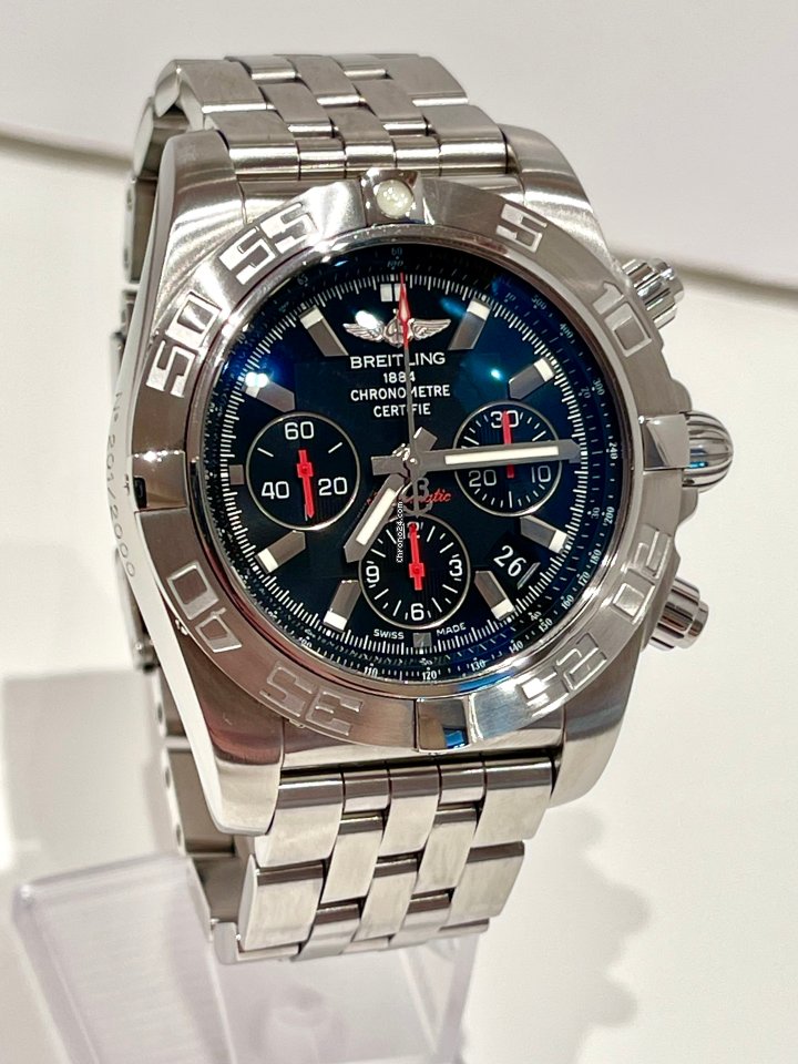 IMG_9081 Breitling Chronomat Mens watch Unisex Automatic Steel AB0111-105 Replica 6