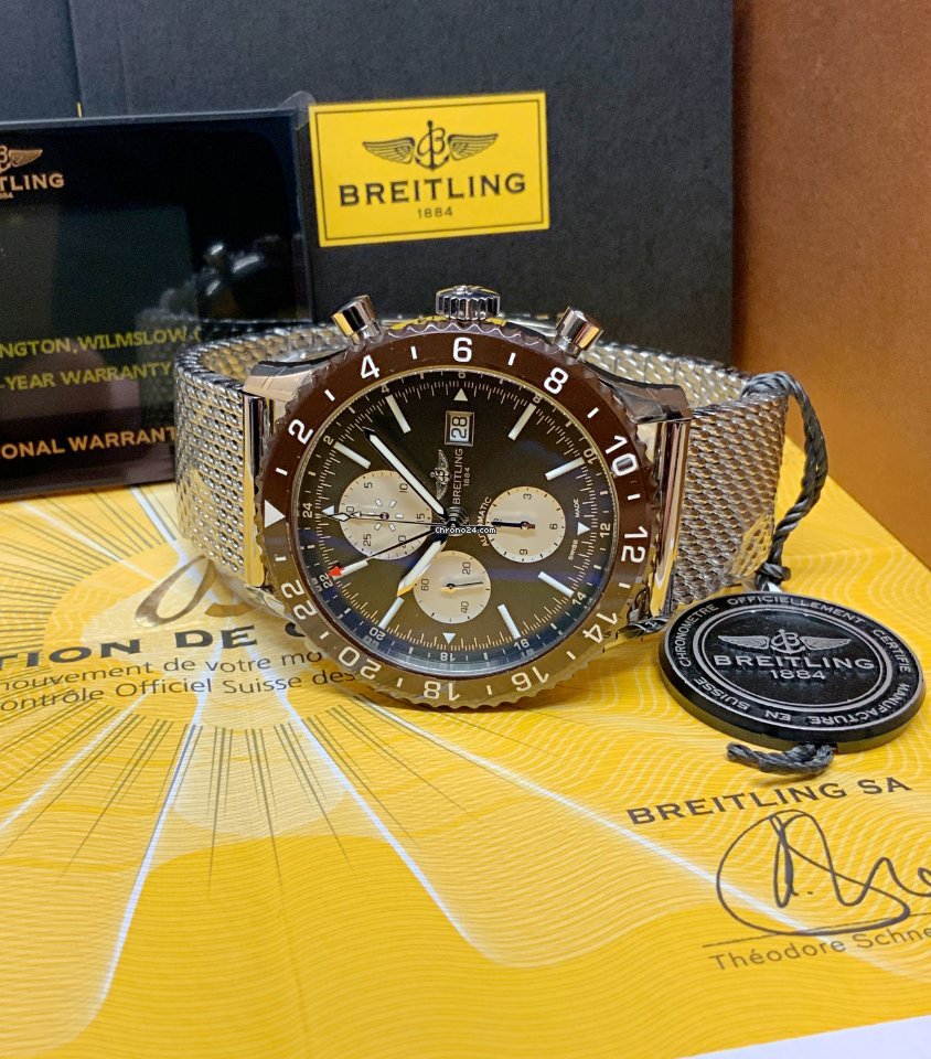 IMG_9081 Breitling Chronoliner Mens watch Unisex Automatic Steel Y2431033 Q621 Replica 6