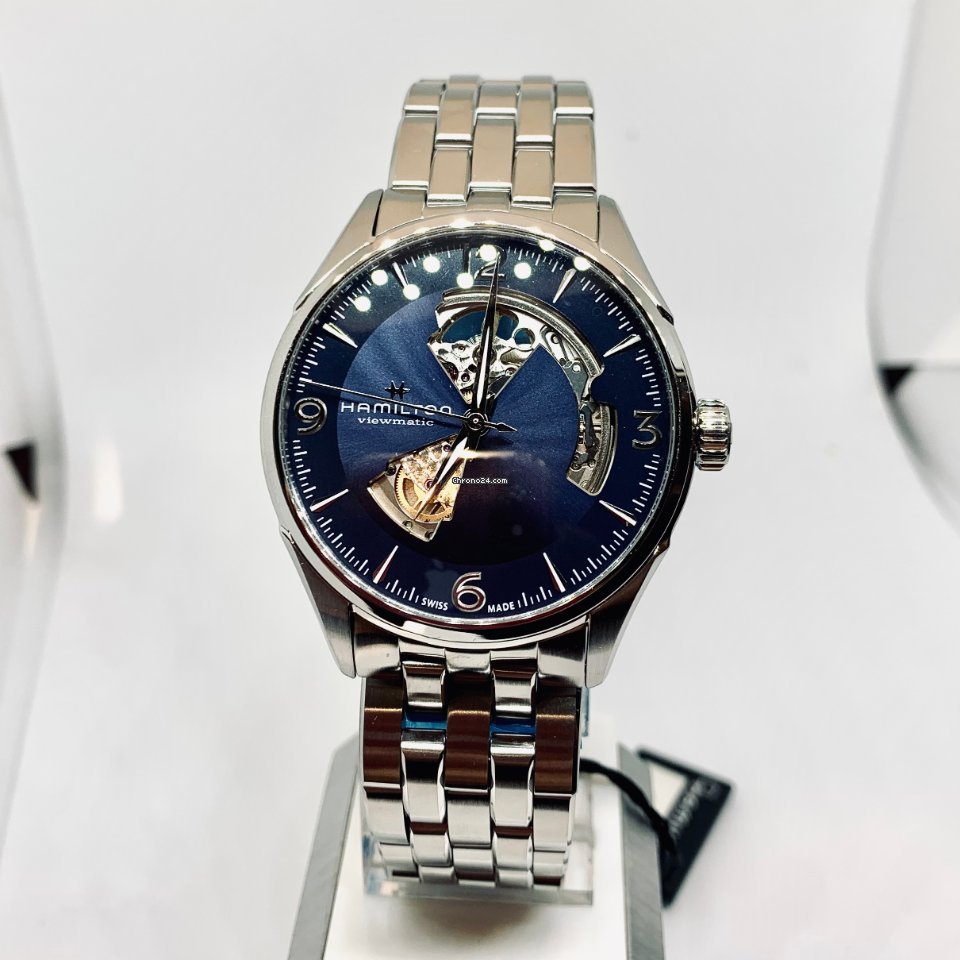 Hamilton Jazzmaster Open Heart Mens watch Unisex Automatic Steel H32705141 Replica 6
