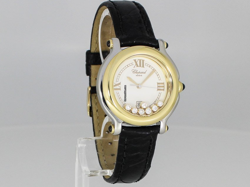 Chopard Happy Sport Womens watch Quartz Gold Steel 27 8239-23 8237 Replica 6