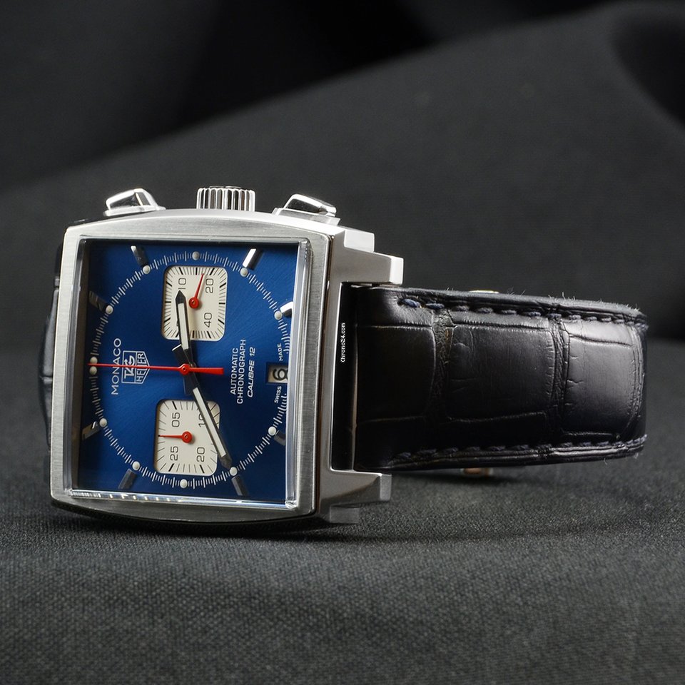 IMG_9081 TAG Heuer Monaco Calibre 12 Mens watch Unisex Automatic Steel CAW2111.FC6183 Replica 6