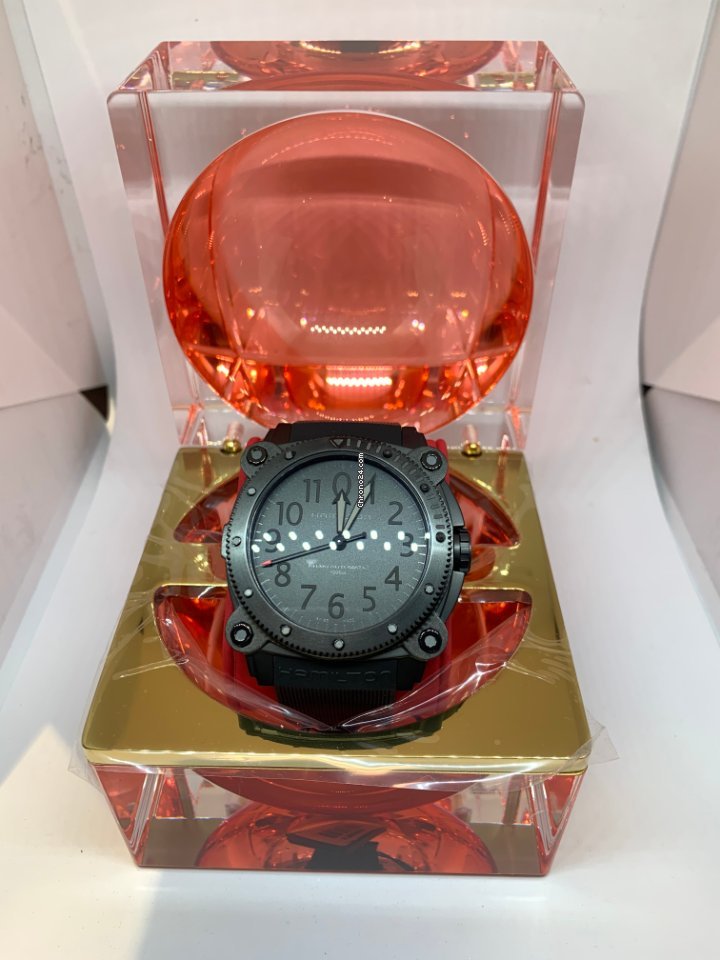 IMG_9081 Hamilton Khaki Navy BeLOWZERO Mens watch Unisex Automatic Titanium H78505332 Replica 6