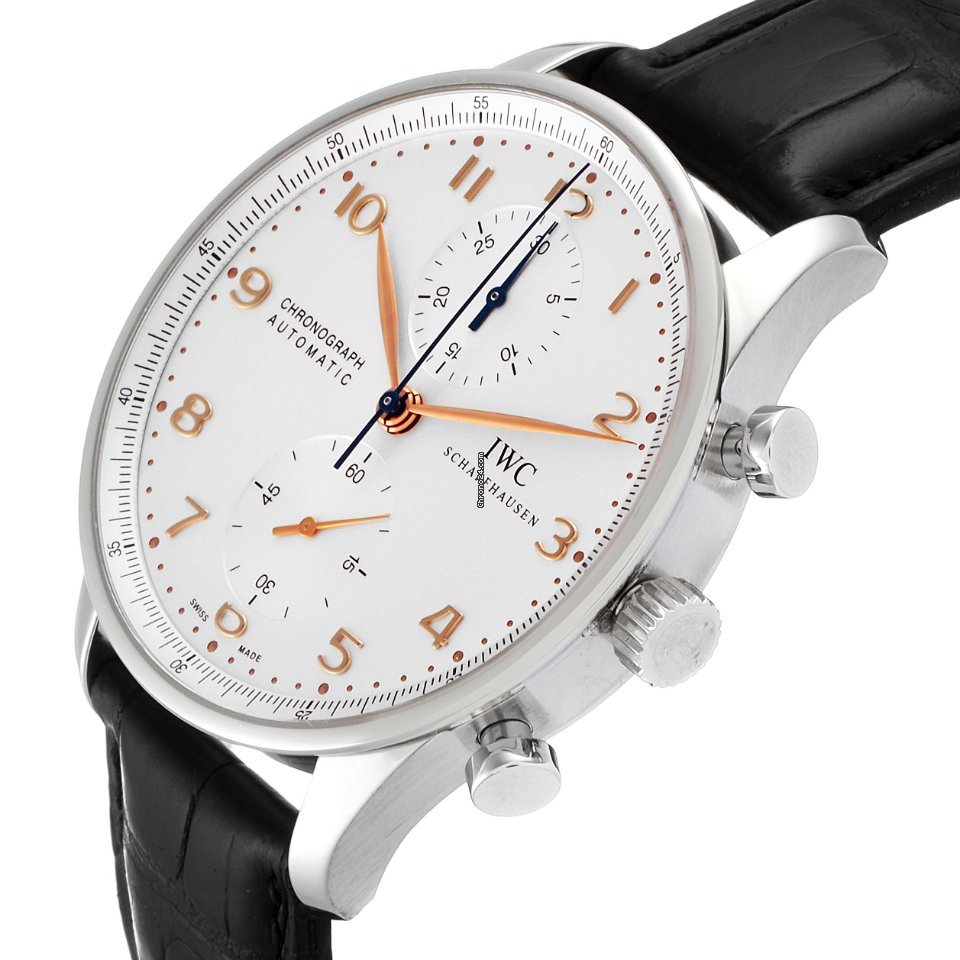 IMG_9081 IWC Portuguese Chronograph Mens watch Unisex Automatic Steel IW371445 Replica 6