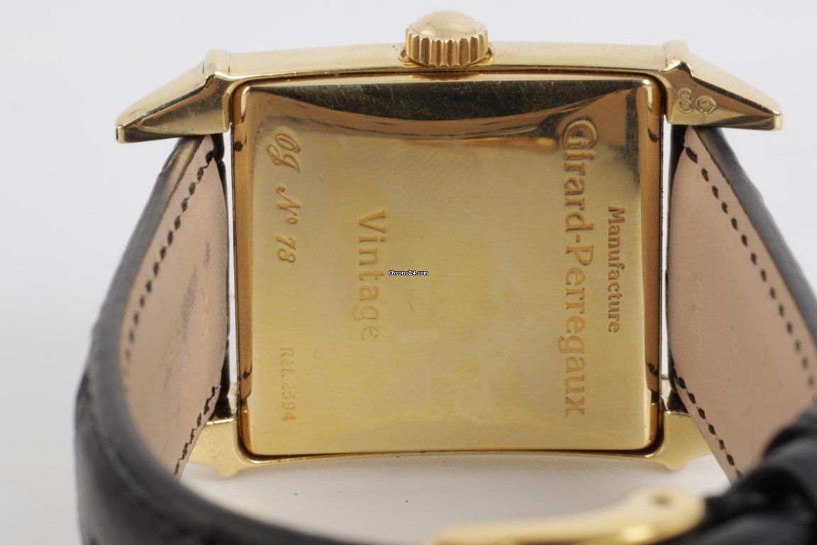 IMG_9081 Girard Perregaux Vintage 1945 Mens watch Unisex Automatic Yellow gold 2594 Replica 6
