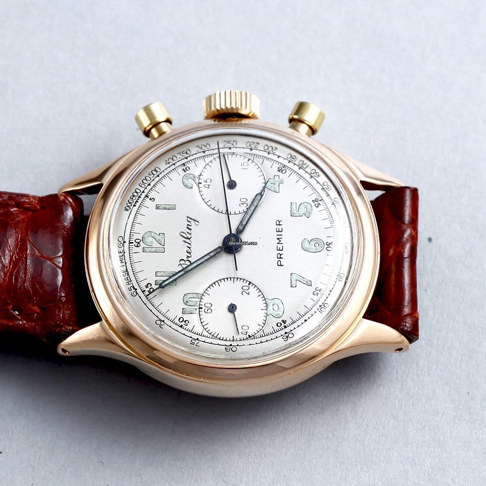 IMG_9081 Breitling Mens watch Unisex Manual winding Rose gold Ref.790 Replica 6