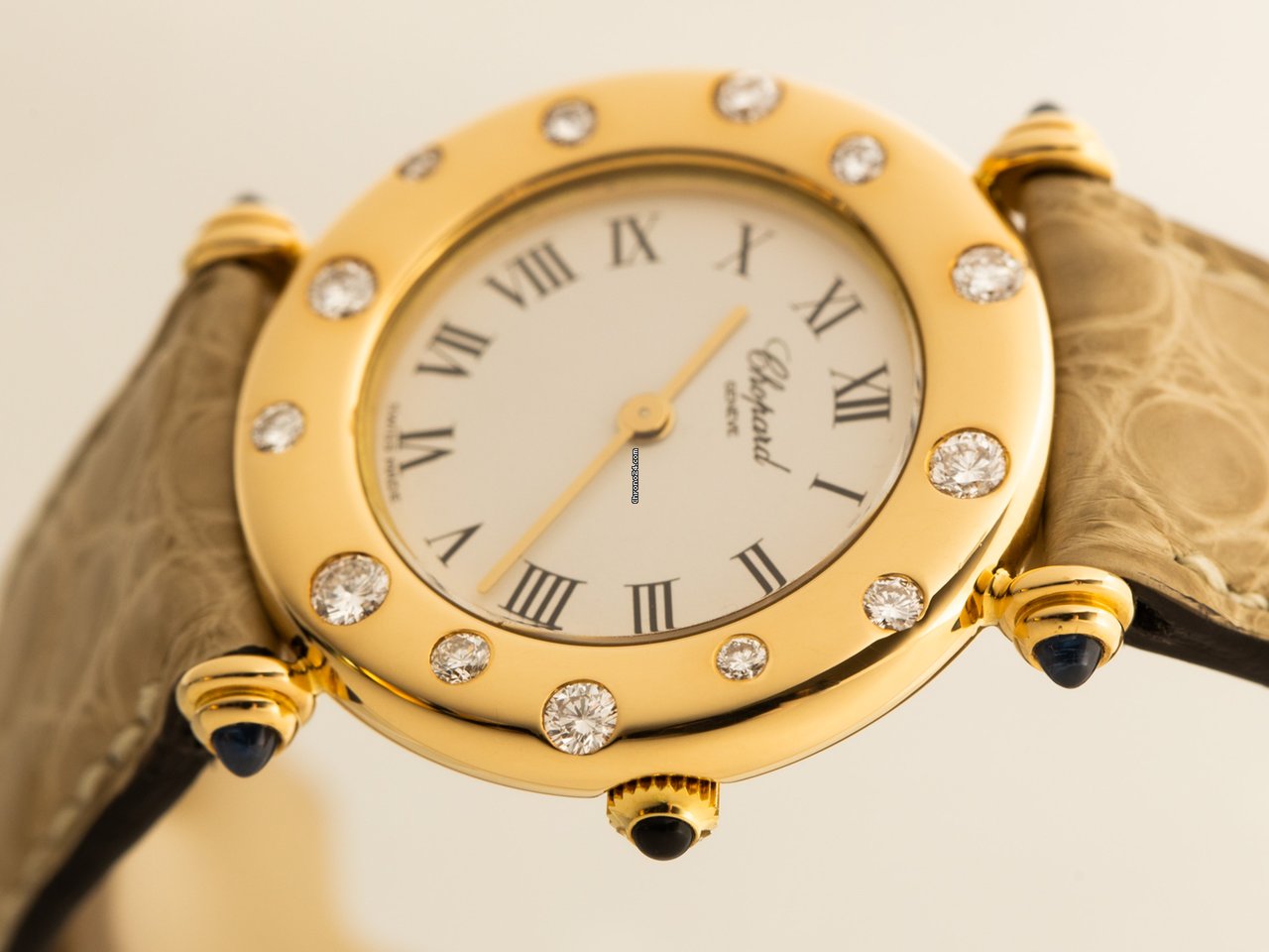 IMG_9081 Chopard Classic Womens watch Quartz Yellow gold 13 6129-23 Replica 6