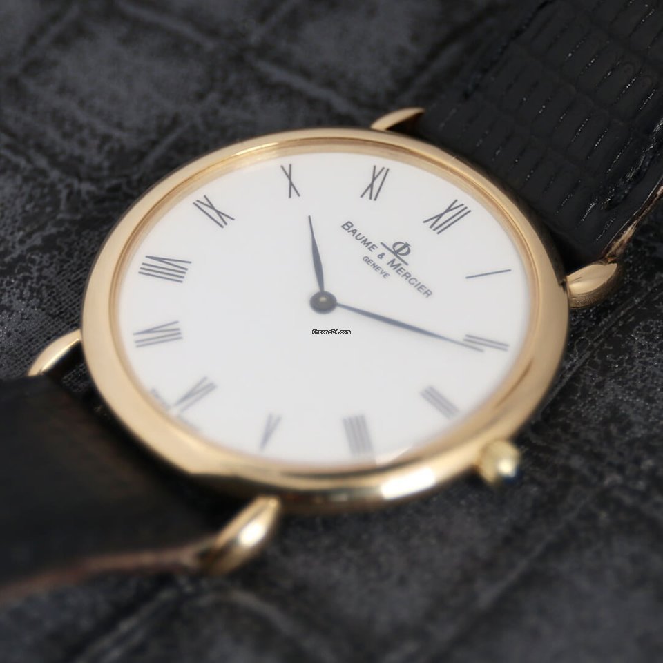 IMG_9081 Baume & Mercier Classima Mens watch Unisex Quartz Yellow gold 15606 Replica 6