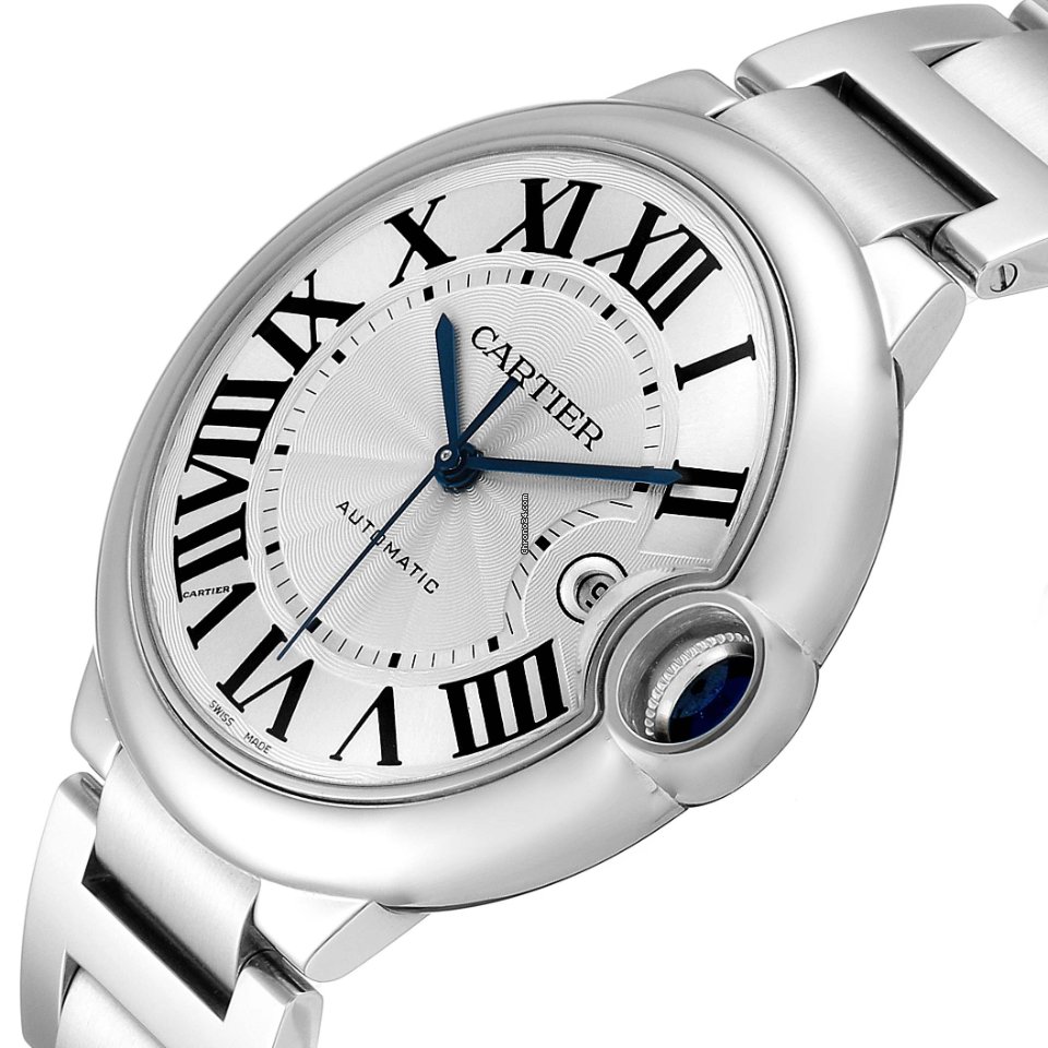 IMG_9081 Cartier Ballon Bleu 42mm Mens watch Unisex Automatic Steel W69012Z4 Replica 6