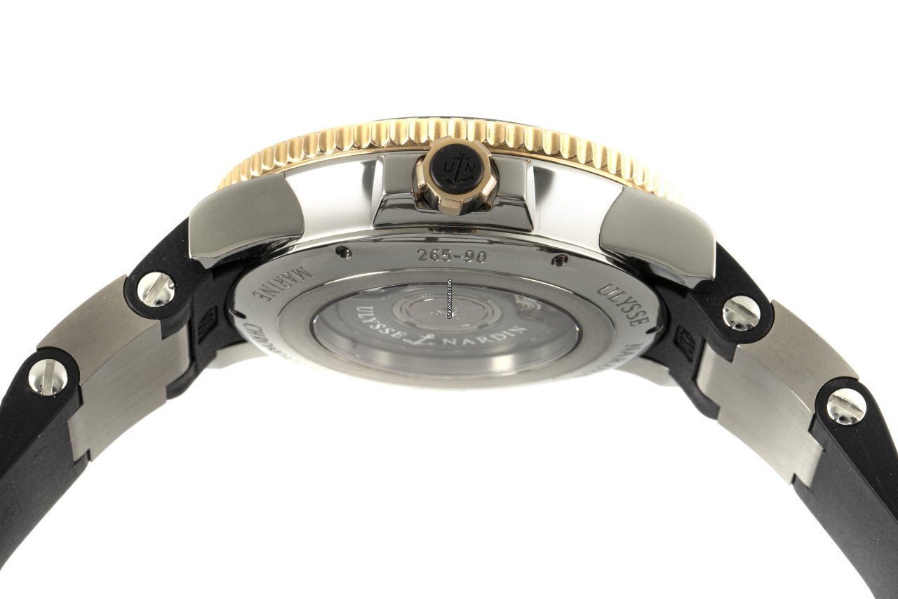 Ulysse Nardin Maxi Marine Diver Mens watch Unisex Automatic Gold Steel 265-90 Replica 6