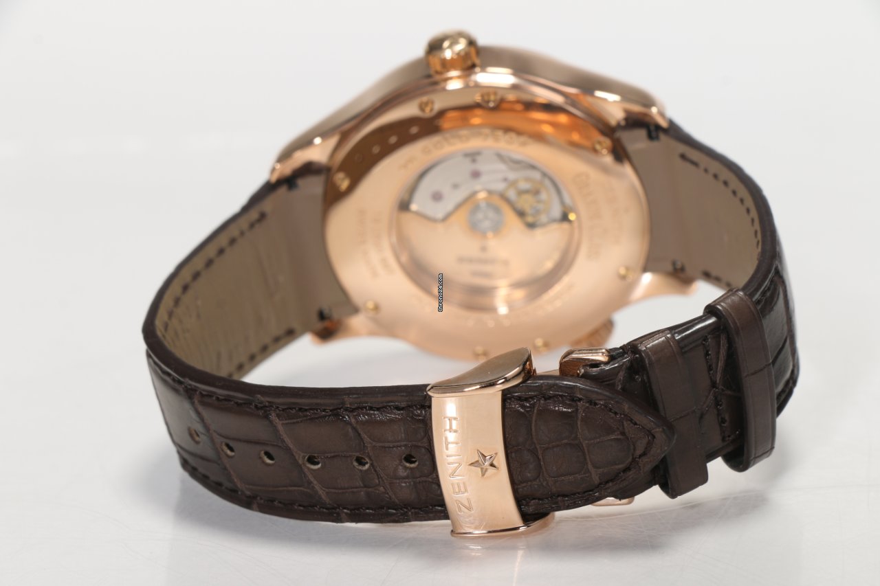 IMG_9081 Zenith Mens watch Unisex Automatic Rose gold 18.0520.687 01.C679 Replica 6